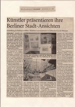 Berliner Abendblatt, Zehlendorf, Rathaus Zehlendorf, "Knstler prsentieren ihre Berliner Stadt-Ansichten"