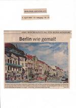 Berliner Abendblatt, Galerie Brille, "Berlin wie gemalt"