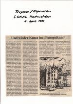 Lokal Nachrichten Treptow/Kpenicker, Berliner Panoptikum, "Und wieder Kunst im "Panoptikum", 