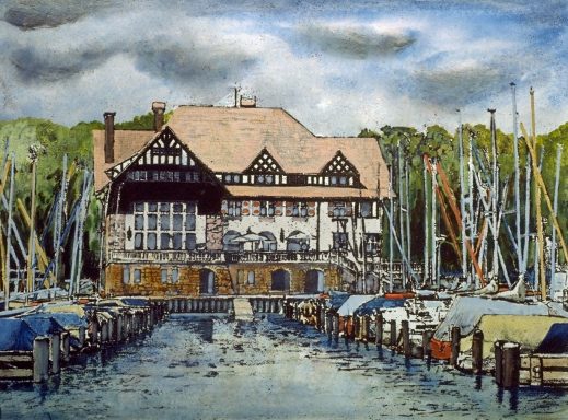 Seglerhaus am Wannsee Einer der renomiertesten Berliner Seglervereine feierte sein 125. Jubiläum (1992). Das Casino ist vom Hotel Hardenberg Garni gepachtet.