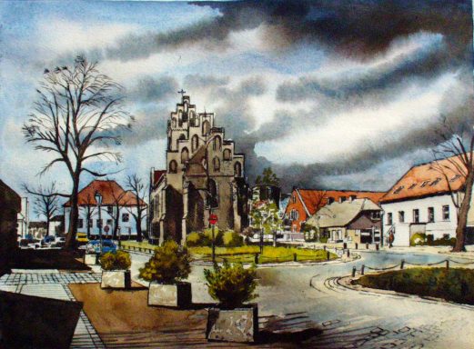 Dorfkirche Alt-Marzahn In Marzahn nahe der Marzahner Mühle stand bis ins 19. Jahrhundert eine mittelalterliche Feldsteinkirche.