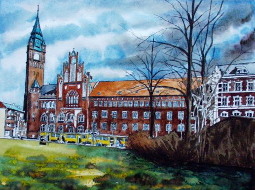 Rathaus Köpenick Zwischen 1901 und 1904 unter Leitung von Hugo Kinzer an derselben Stelle wie sein Vorgänger aus dem 17. Jahrhundert entstanden.