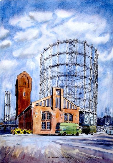 Gasometer Schöneberg Das Gasometer steht auf dem GASAG-Gelände. Es steht unter Denkmalschutz.