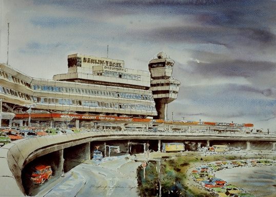 Flughafen Tegel, 1828 wurde auf dem Gelände der Schießplatz Tegel angelegt, am Rande der Jungfernheide.