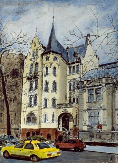 Villa Grisebach Die Villa Grisebach (links im Bild) wurde 1891-92 von Hans Grisebach, dem bedeutendsten Berliner Architekt im beginnenden Jugendstil erbaut.