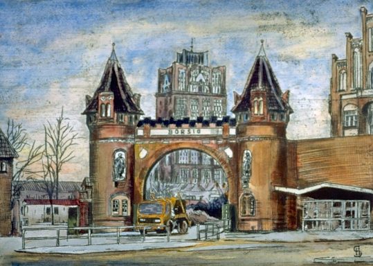 Borsig Tor, Tegel 1828 wurde auf dem Gelände der Schießplatz Tegel angelegt, am Rande der Jungfernheide.