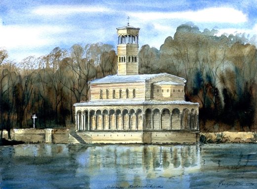 Sacrower Heilandskirche Erbaut 1850 von Ludwig Persius.