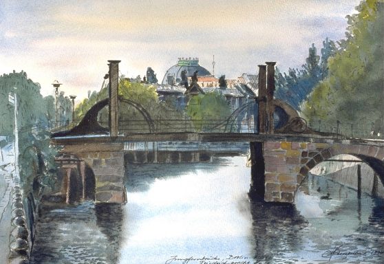 Jungfernbrücke Älteste Brücke Berlin.