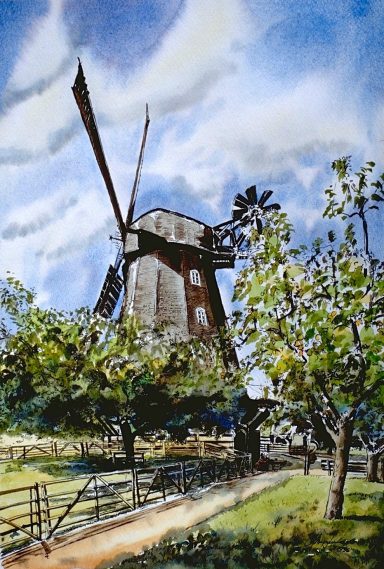 Britzer Mühle “Stechhansche Mühle” 1865 erbaut. Die "bewegte" Geschichte der Buckower Jungfernmühle:
Die Jungfernmühle ist eine einzige erhaltene Windm.