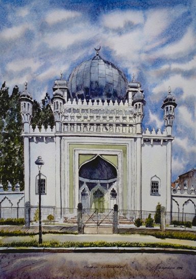 Moschee Wilmersdorf Ahmadiyya Anjuman Ishaat Islam Lahore Inc. Pakistan. Erbaut 1889, 1924-28 von K.A. Herrmann für die "Ahmadiyya Anjuman"
